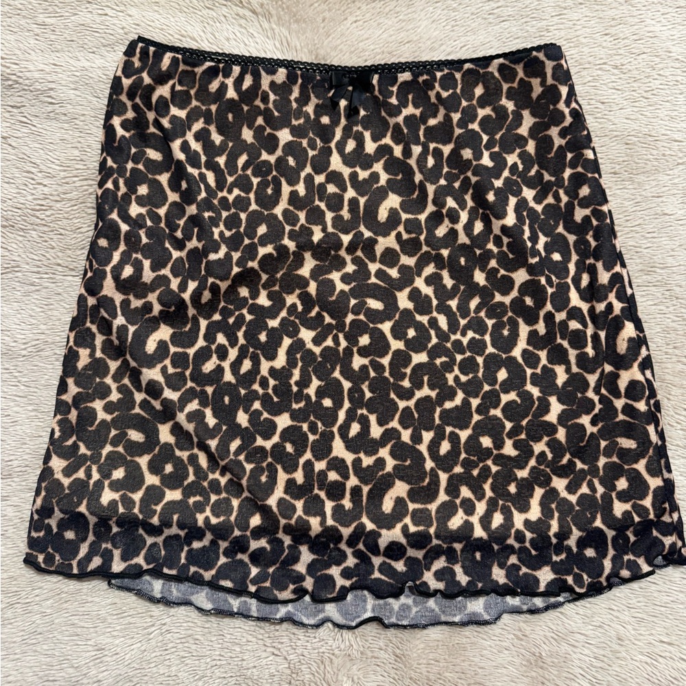 Wild fable mini skirt brown leopard